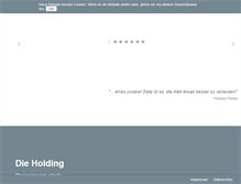 Tablet Screenshot of preuhs-holding.de